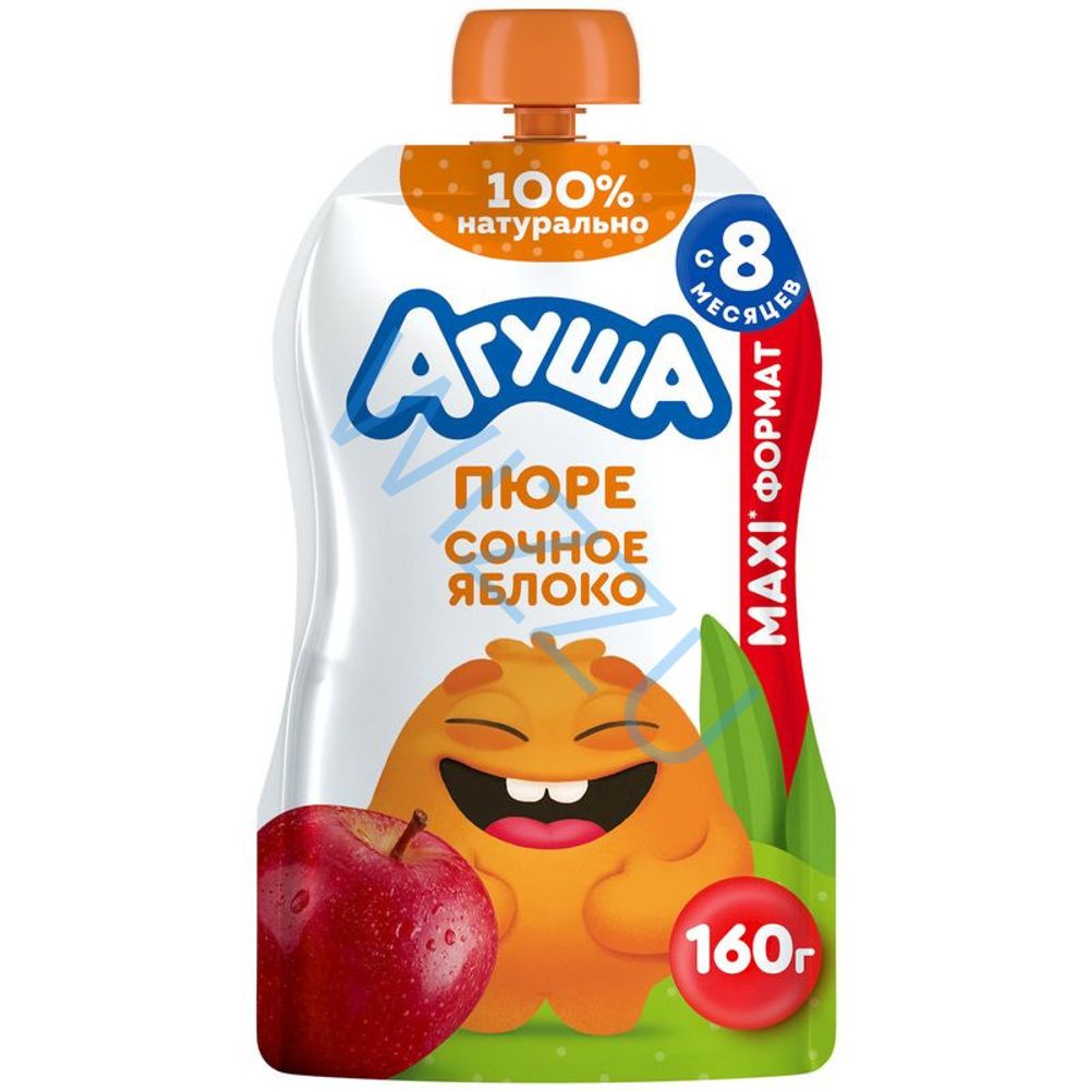 Пюре фруктовое Агуша яблочное, 160 г