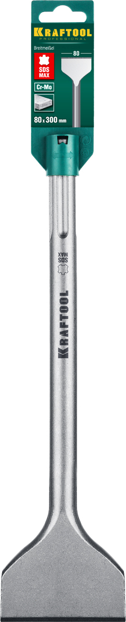 KRAFTOOL Alligator, 80 х 300 мм, SDS-max, пикообразное зубило (29335-80-300)
