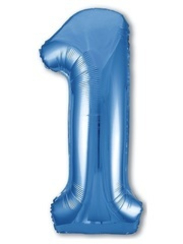 Р Цифра 1 Slim Синий (40''/102 см)