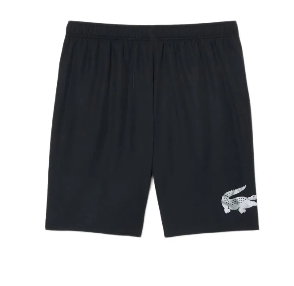 Мужские теннисные шорты Lacoste Water Repellent Colour Block Sport - black/grey