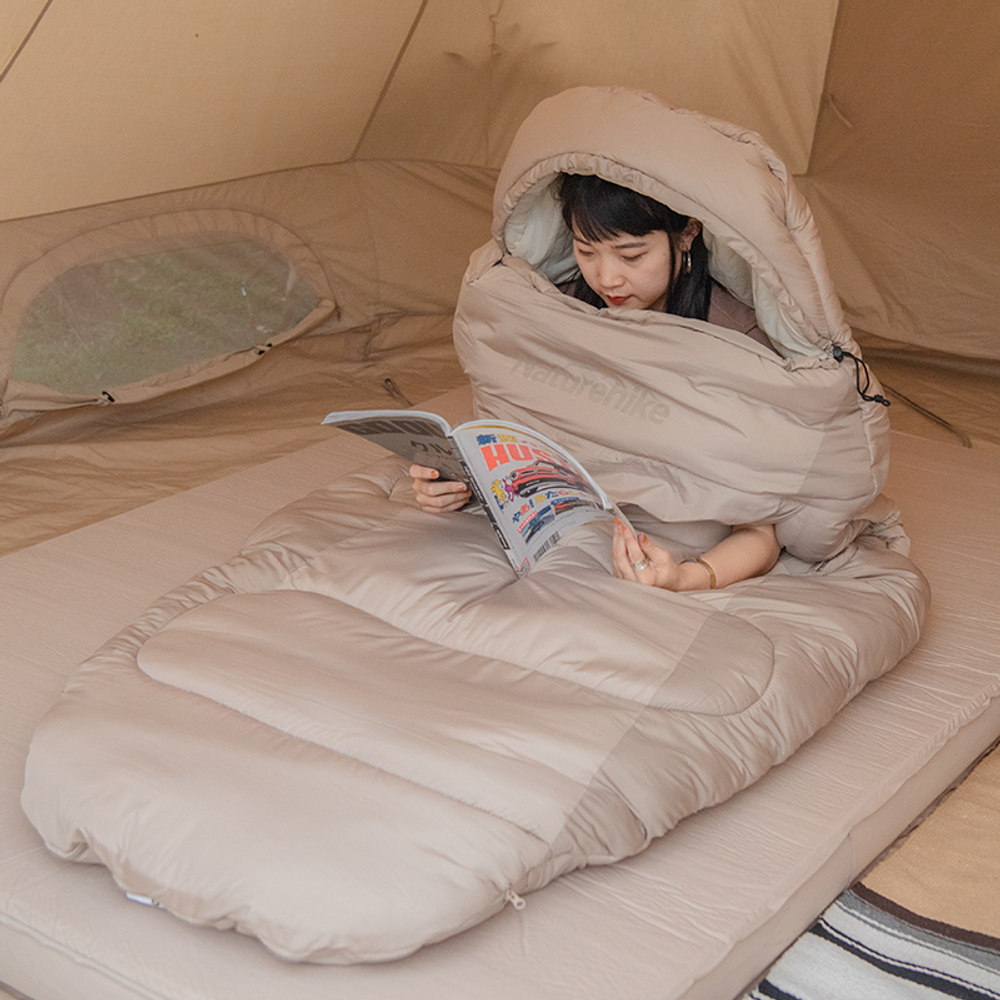 Мешок спальный Naturehike Oval PS200, 220х95 см, (правый) (ТК: +9C)