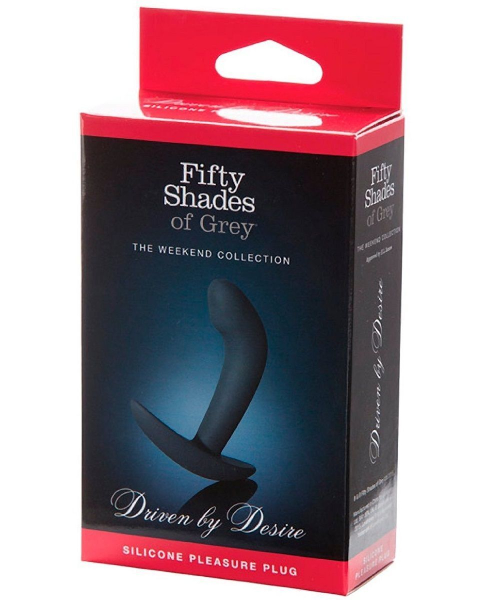 Анальная пробка Driven by Desire Silicone Butt Plug - 9 см. (Цвет: серый)