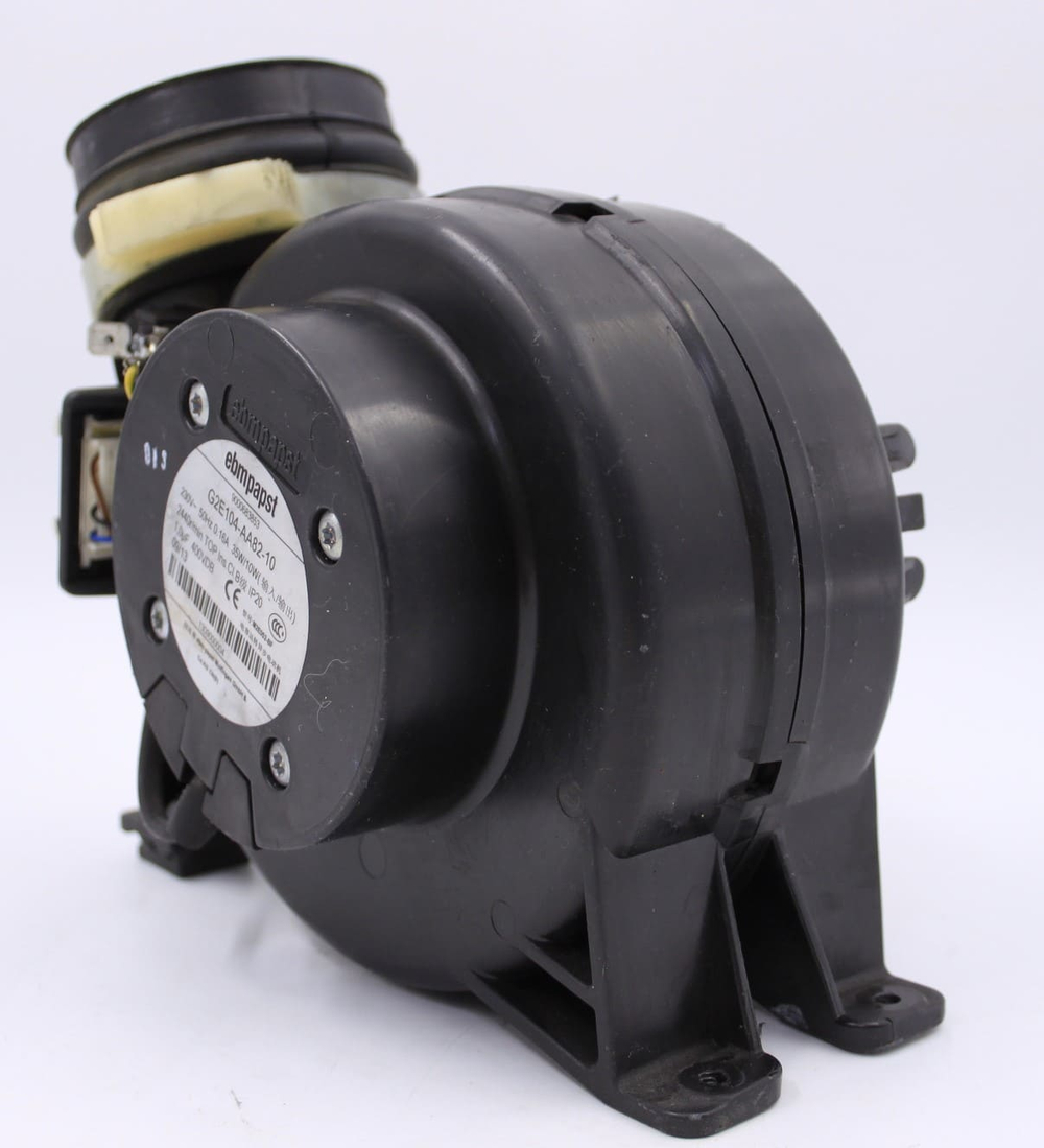 Двигатель сушки 9000683853 G2E 104-AA88-10 для стиральной машины Bosch, Siemens в сборе с патрубком 618446 (9000340587)