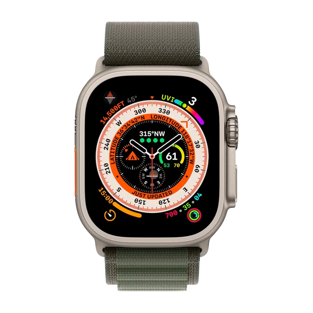 Умные часы Apple Watch Ultra GPS + Cellular, 49mm, Alpine Loop M, Green (Зеленый)