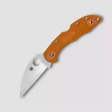 Складной нож Spyderco Delica 4 FRN Burnt Orange Wharncliffe HAP 40 Sprint Run 11FPWCBORE c клинком из стали HAP40 Laminated SUS 410, рукоять FRN