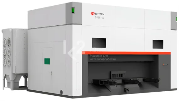 Пятиосевой 3D лазерный станок HGTECH серии AUTOBOT для резки металла
