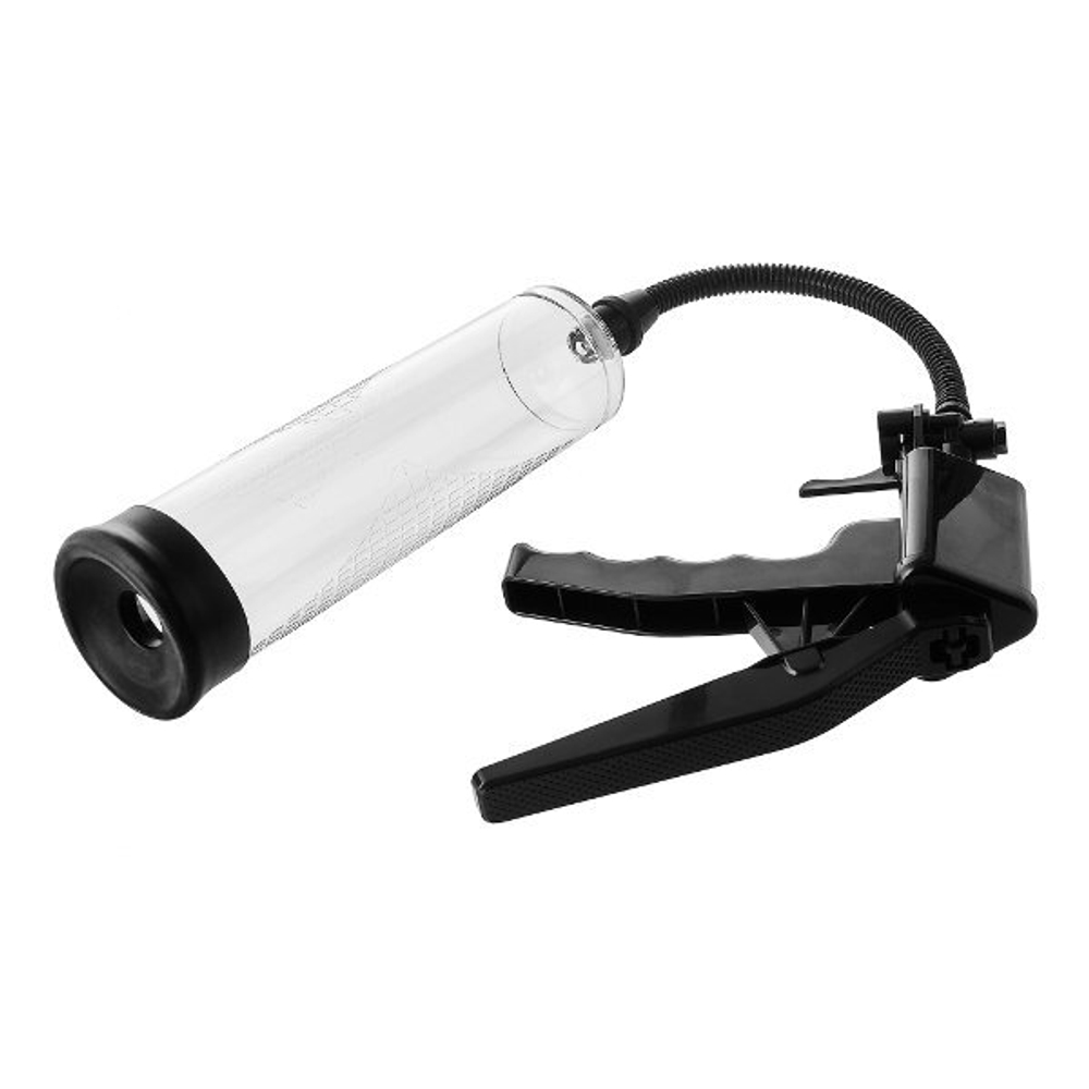 Прозрачная вакуумная помпа Pistol Penis Pump (Цвет: прозрачный)