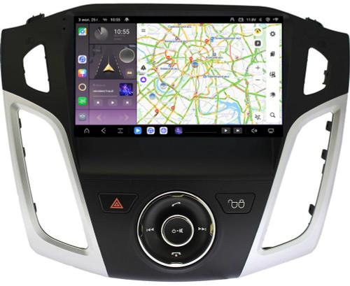 Магнитола для Ford Focus 3 2011-2019 (поддержка автопарковки) - Kuberg QLed, Android 13, Быстрейшая, CarPlay, SIM-слот