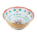 Миска для салата 26хН11см Сердце Мамма Миа цветная фарфор
