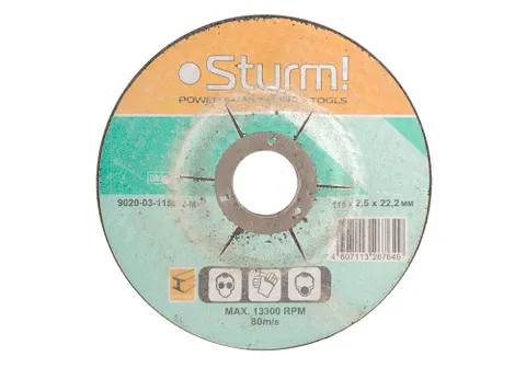 Отрезной диск по металлу Sturm! 9020-03-115x22-M