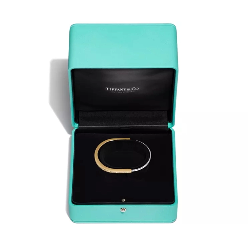 Браслет из жёлтого и белого золота с бриллиантами 💠Tiffany Lock