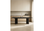Стол стеклянный Woodville Мален 240x110 дарк, черный