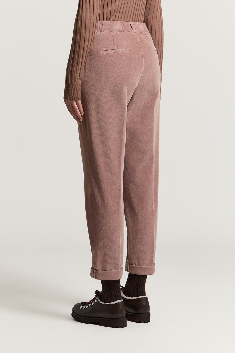 Брюки PESERICO из хлопка микровельвета 42IT