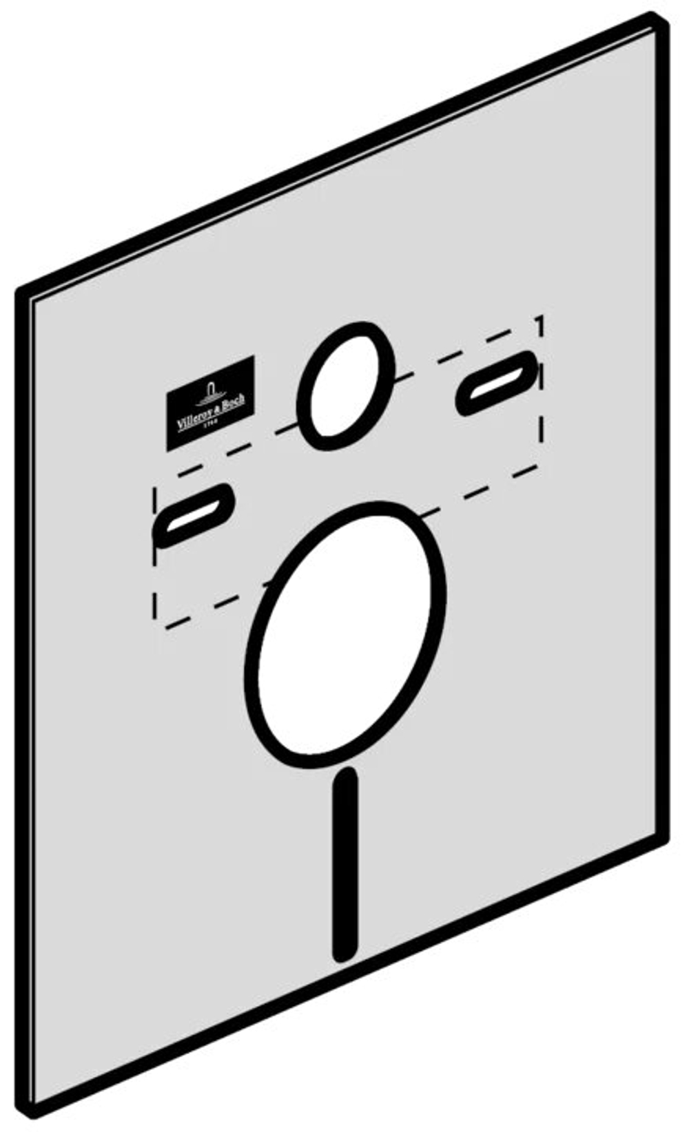 Комплект звукоизоляции Villeroy &amp; Boch, 9222, белый, 92228700