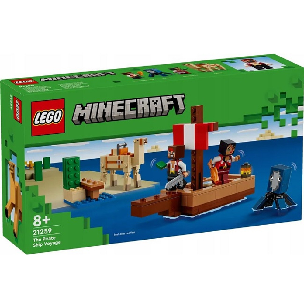 Конструктор LEGO Minecraft 21259 Путешествие на пиратском корабле