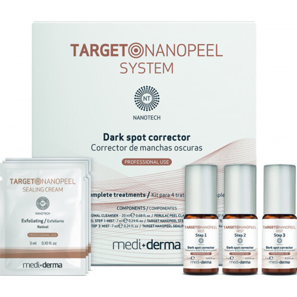 TARGET Nanopeel system – Система для коррекции пигментных пятен, набор