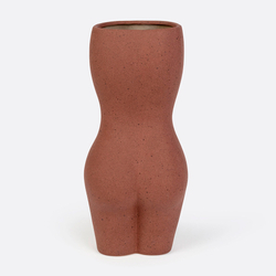 Ваза для цветов body, black, 23 см