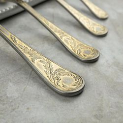 Ложка столовая 20,2 см матовая с золотом Lord Vintage Style P.L. Proff Cuisine [12]
