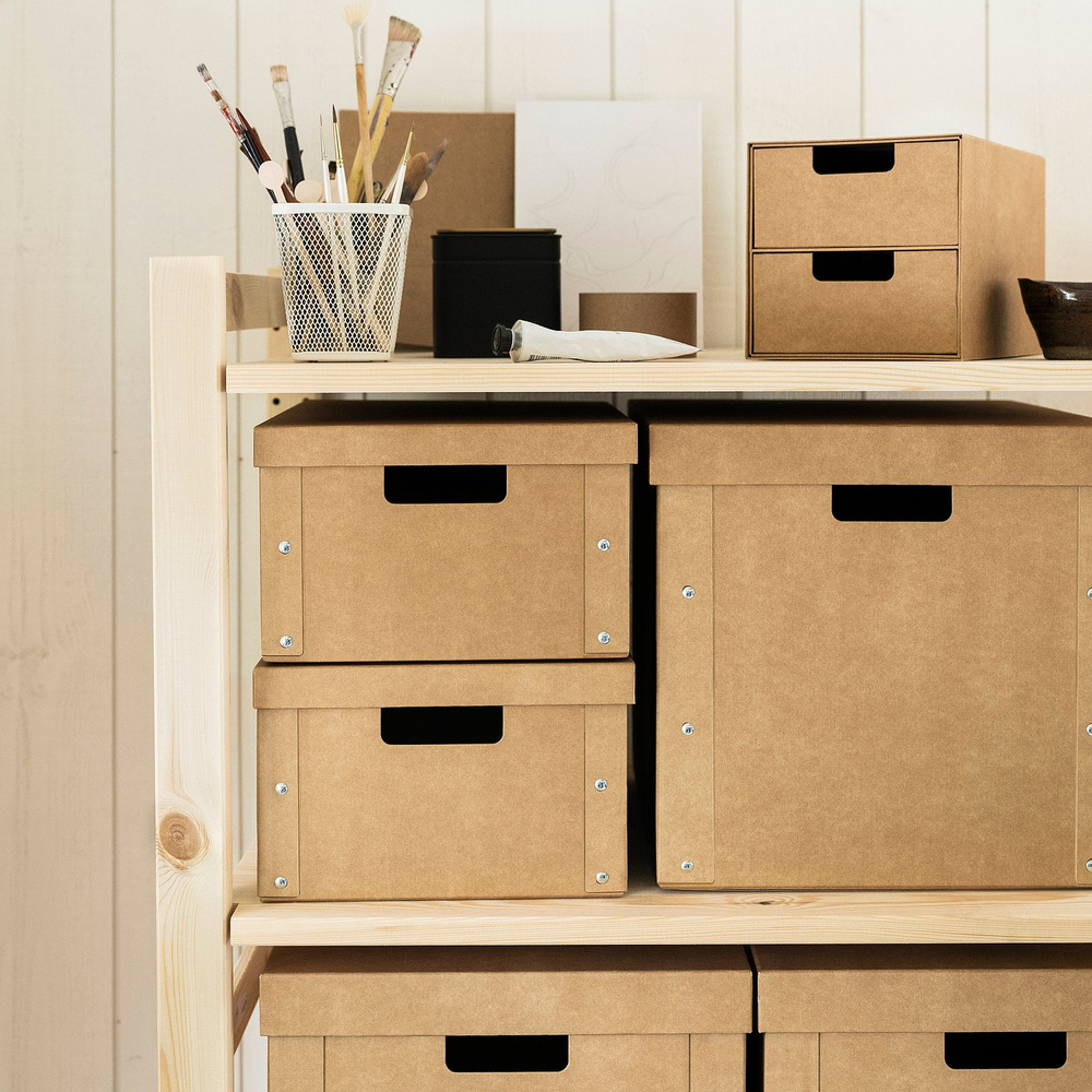 IKEA GÄRDESGÅRD  (ИКЕА ГЭРДЕСГОРД)  -  Мини-комод, 2 ящика - натуральный 16x25 см