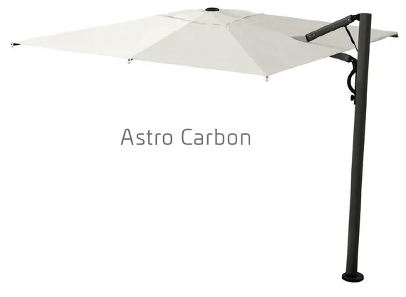 Зонт для кафе профессиональный Astro Carbon, 300х400 см, графит, слоновая кость