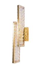 Бра светодиодное NewRgy W2665E/28W GOLD+CLEAR, 28 Вт, золотое и прозрачное