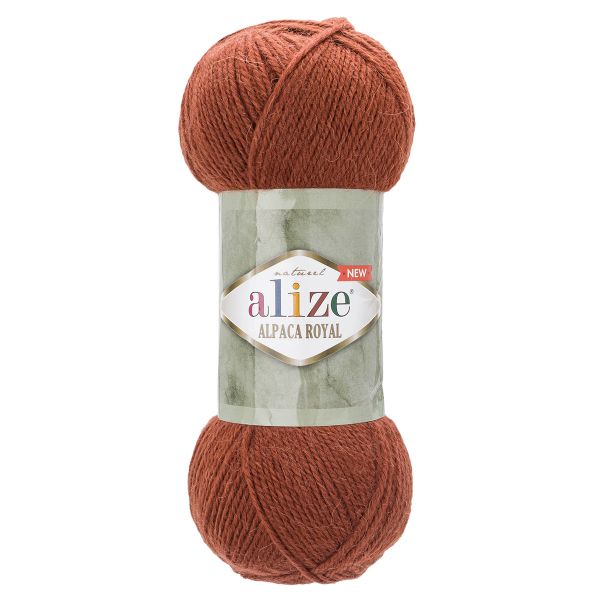Пряжа Alize (Ализе) Alpaca Royal New / уп.5 мот. по 100 г, 250м, (597 терракотовый)