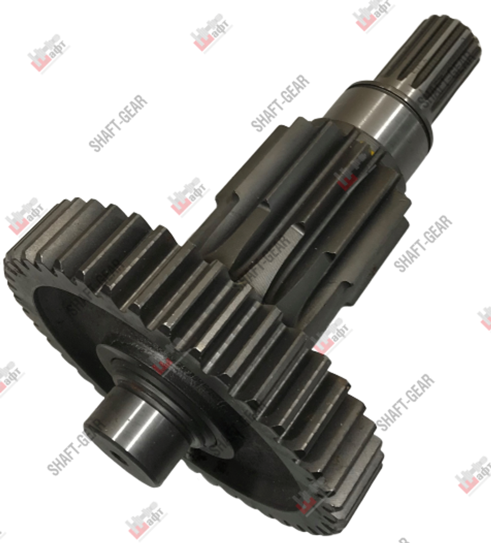 10JSD160-1707048 - Вал промежуточный демультипликатора (длинный) на КПП