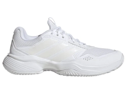 Женские теннисные кроссовки Adidas GameCourt 3 W Clay - footwear white/zero metallic/footwear white