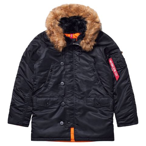 Парка Alpha Industries N-3B Slim Fit Black (Черная)
