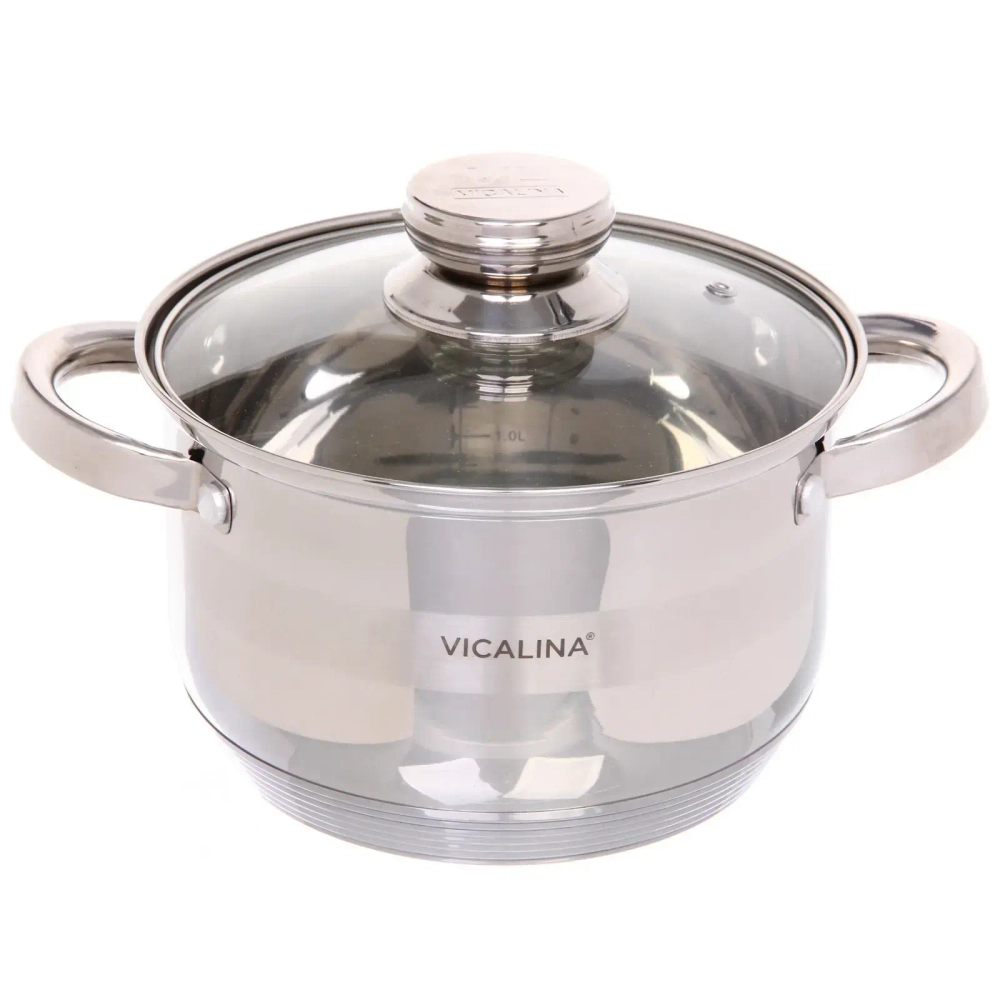 Набор посуды из нержавеющей стали VICALINA 3 предмета (3 кастрюли 1,9л, 2,6л, 3,7л) VL-275