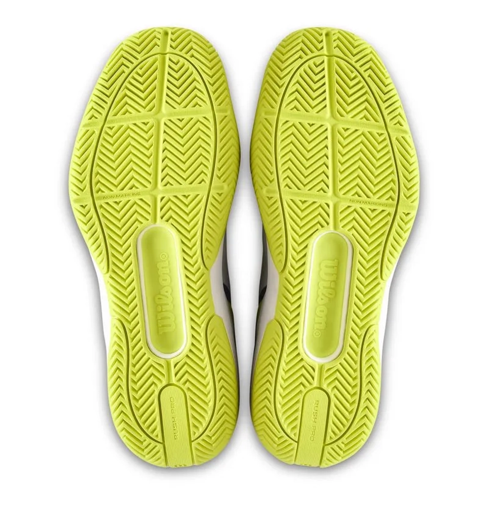 Детские теннисные кроссовки Wilson Rush Pro 5 JR - snow white/snow white/ensign blue