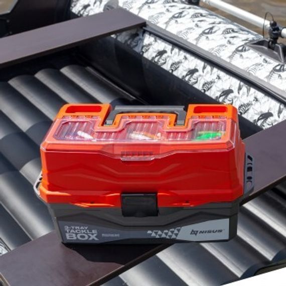 Ящик для снастей NISUS Tackle Box трехполочный оранжевый (N-TB-3-O)