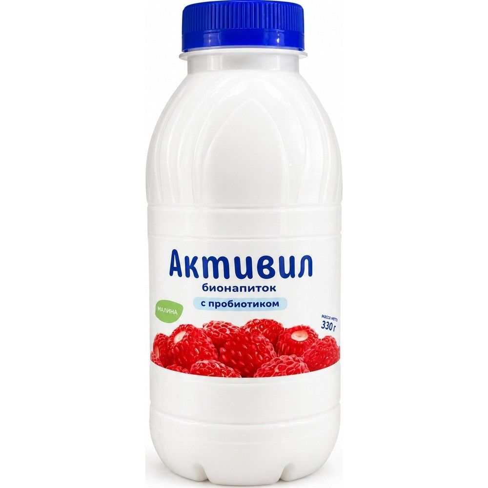 Бионапиток кисломолочный Активил м.д.ж. 2,0% сладкий с ароматом Земляники ПЭТ 0,5г