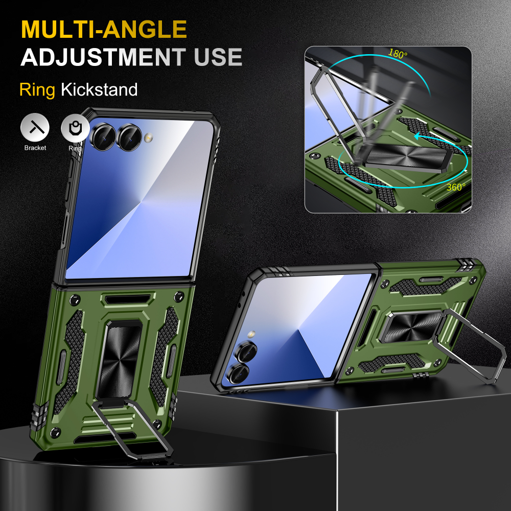 Чехол Safe Case с кольцом и защитой камеры для Samsung Galaxy Z Flip 7