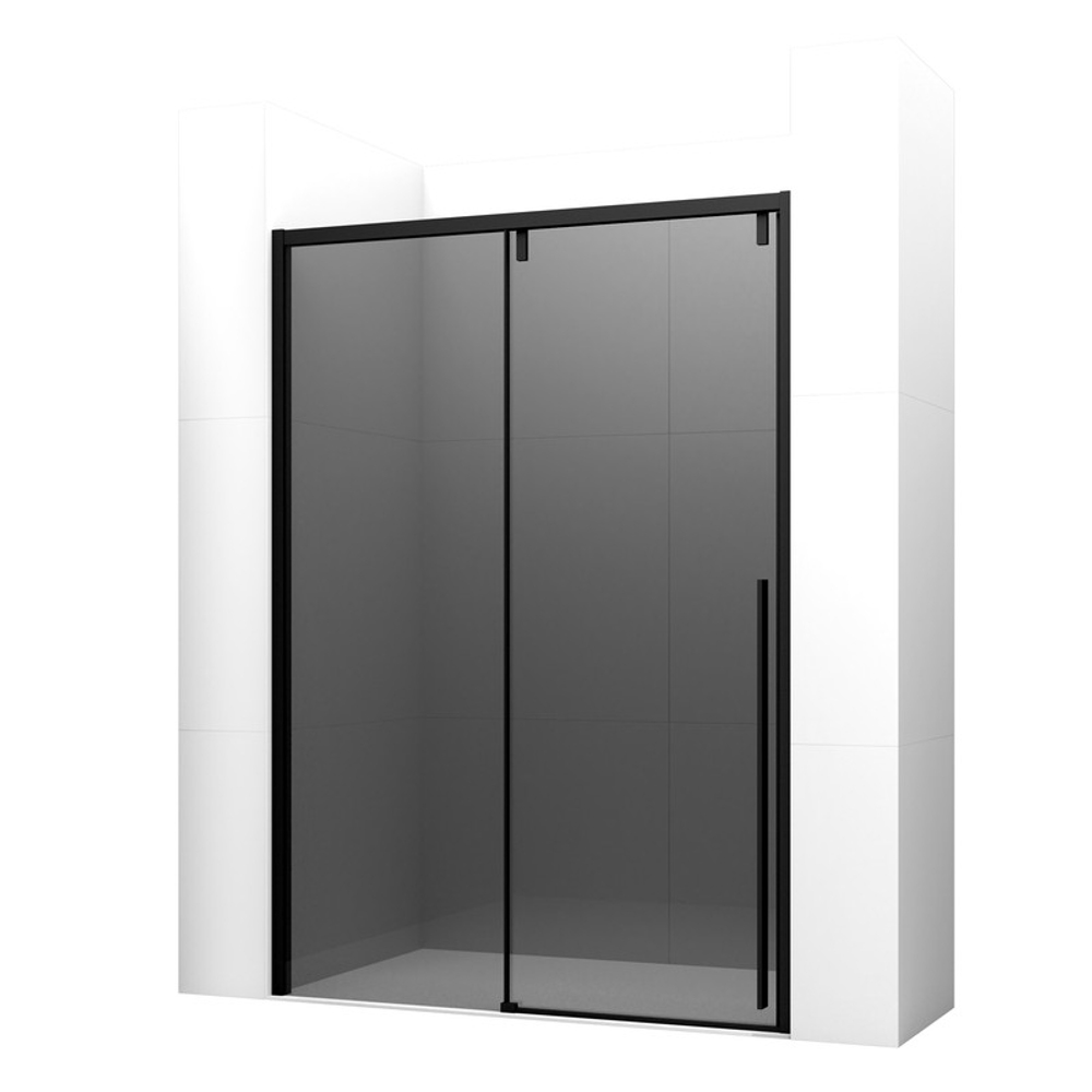 Дверь в нишу Ambassador Intense 110022205IBB (160х200) черный,стекло тонированное,раздвижная,1 место