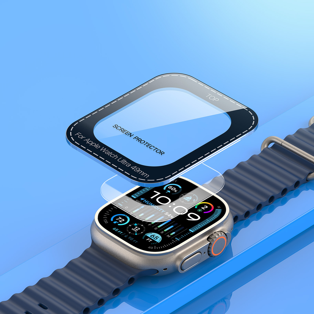 Защитное закаленное стекло от Dux Ducis для смарт часов Apple Watch Ultra 49mm, серия Eapa Screen Protector