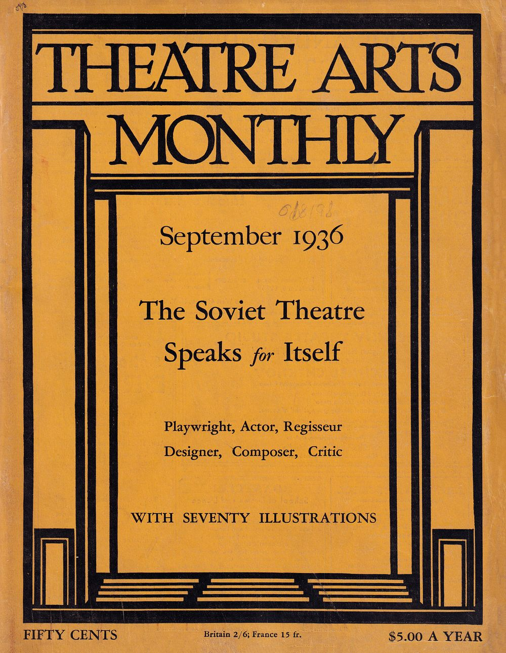 Журнал «Искусство театра» (Theatre Arts) за сентябрь 1936 года: Советский театр говорит сам за себя