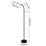 00059-0.6-01 BK светильник напольный Reluce, LED