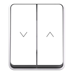 ATLASDESIGN PROFI IP54 О/У 2-клавишный ВЫКЛЮЧАТЕЛЬ ДЛЯ ЖАЛЮЗИ, сх.4, 10А, БЕЛЫЙ