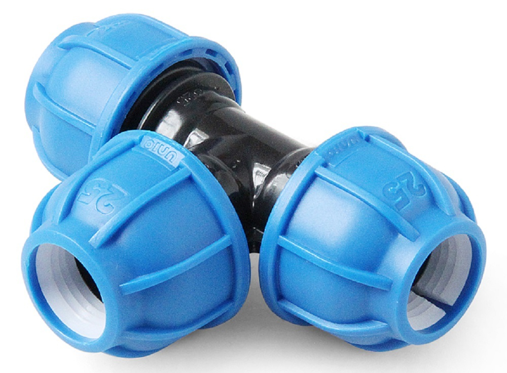 Тройник компрессионный ПНД Pro Aqua UNIO d25мм