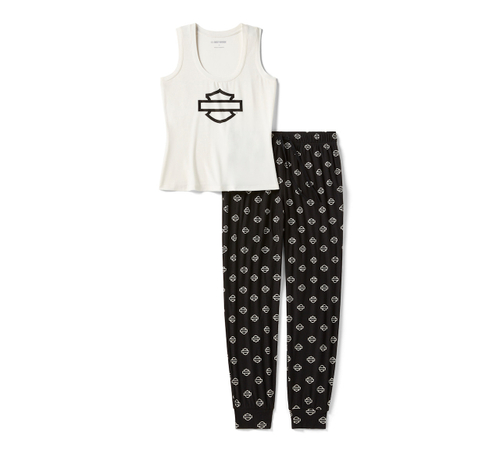 Комплект Women's Open Bar & Shield AOP Tank & Pant Set Harley-Davidson