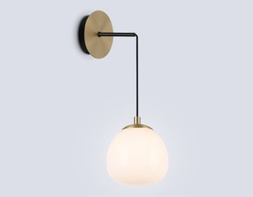 Бра 1*G9 LH51005 золотой песок/черный/белый матовый High Light Modern Ambrella