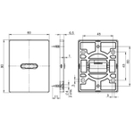Накладка сувальдная ESC 486-S-auto RL/K BL черный, 1шт