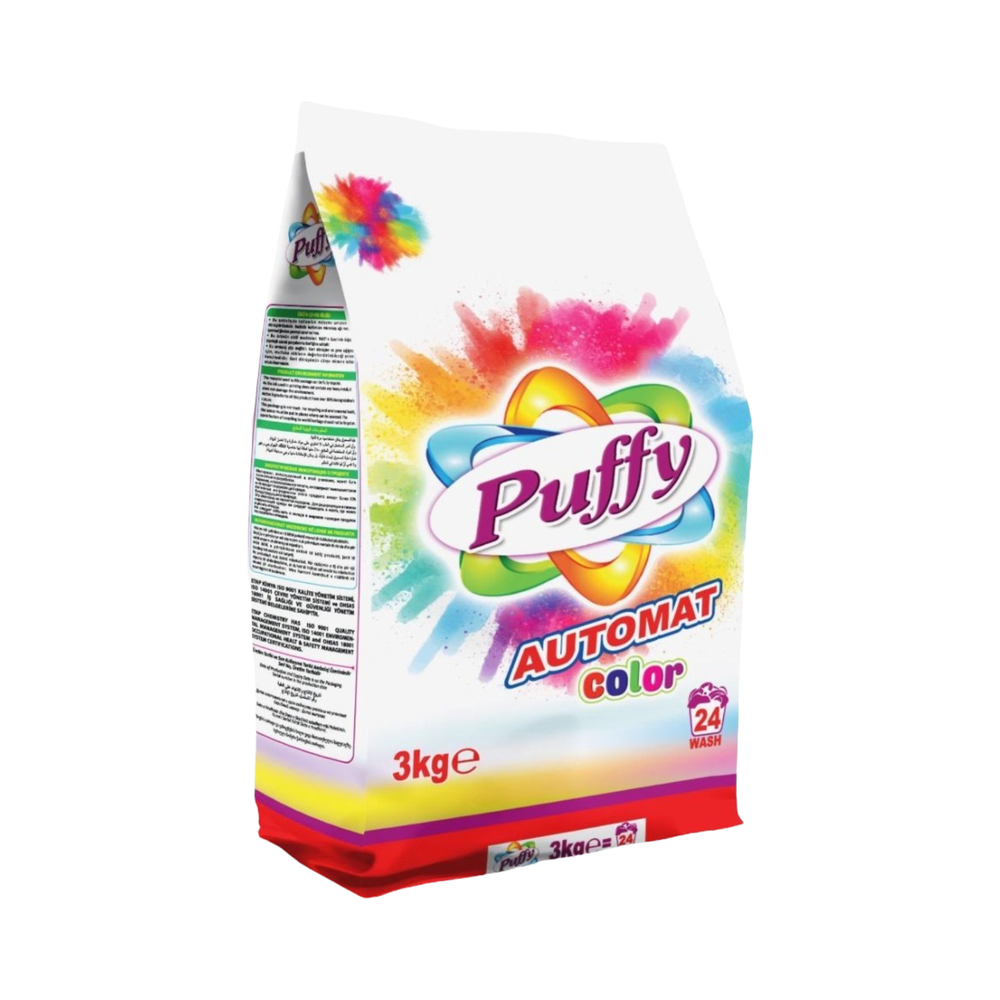 Поршок стиральный  PUFFY  автомат 1.5кг Color 1уп/10шт