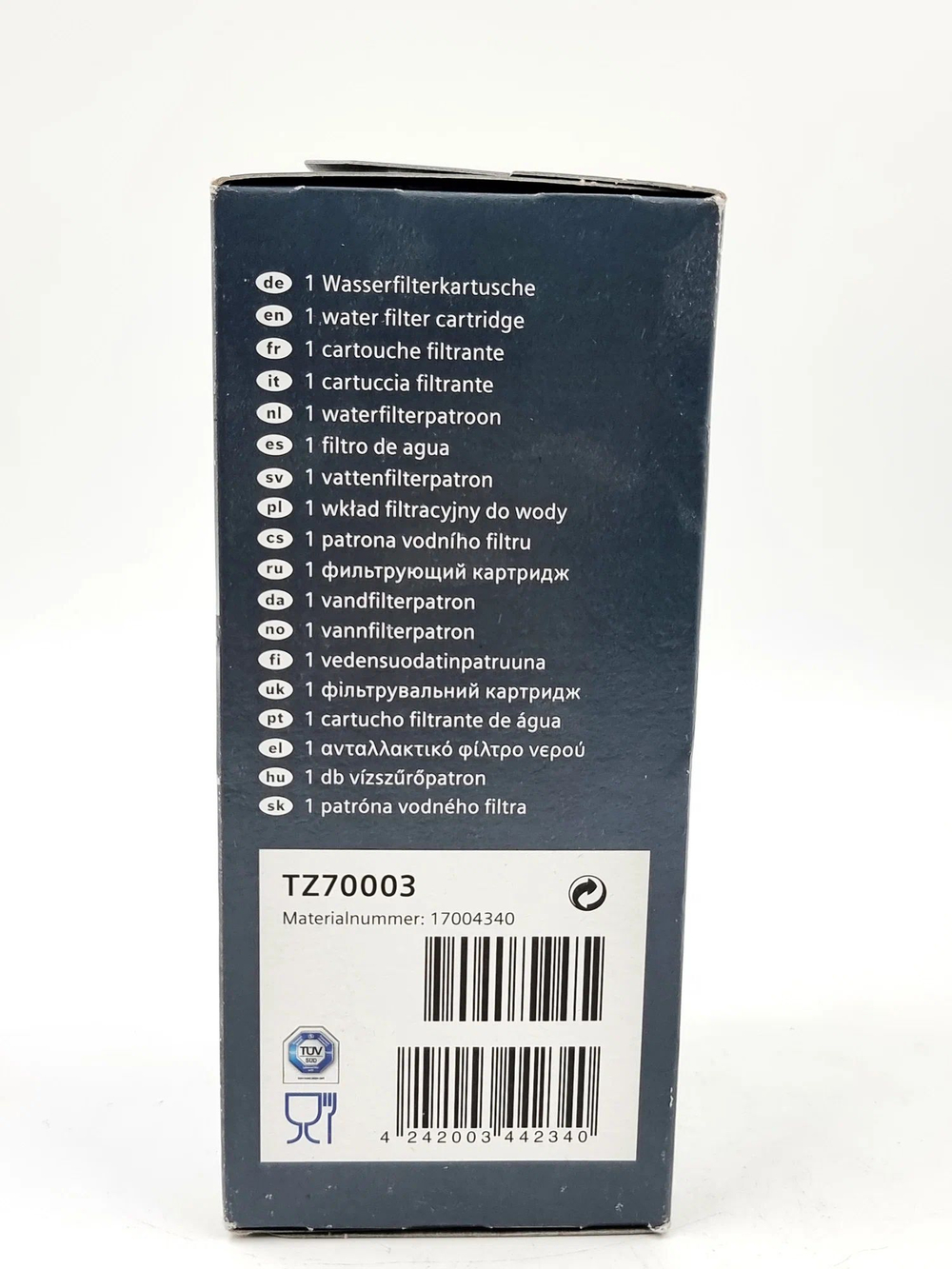 Фильтр для мягкой воды для кофемашины Brita Saeco Philips Siemens Bosch TZ70033 TZ70003 TCZ7003 Serien EQ.3 CV7760N s300 S500