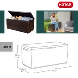 Keter Сундук Спрингвуд (SPRINGWOOD STORAGE BOX) 305л, коричневый — фото 4
