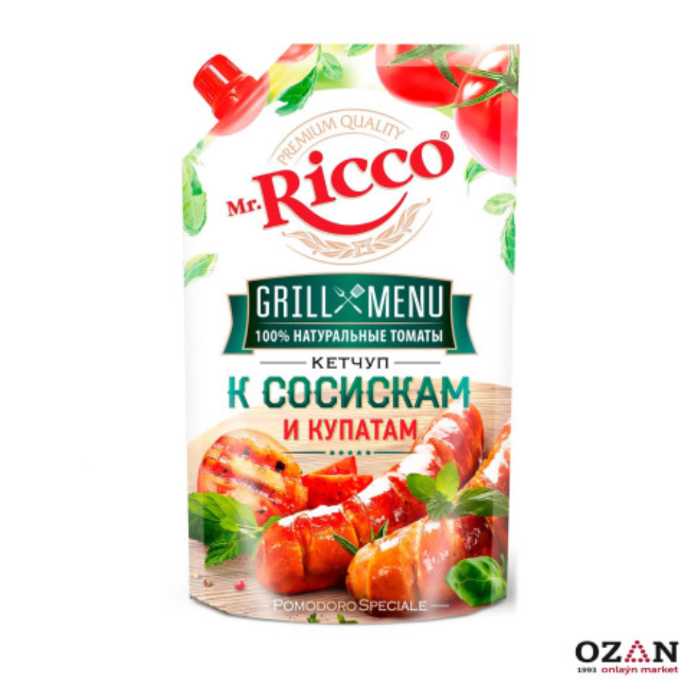 Кетчуп Мr.Ricco К сосискам и купатам 300 гр