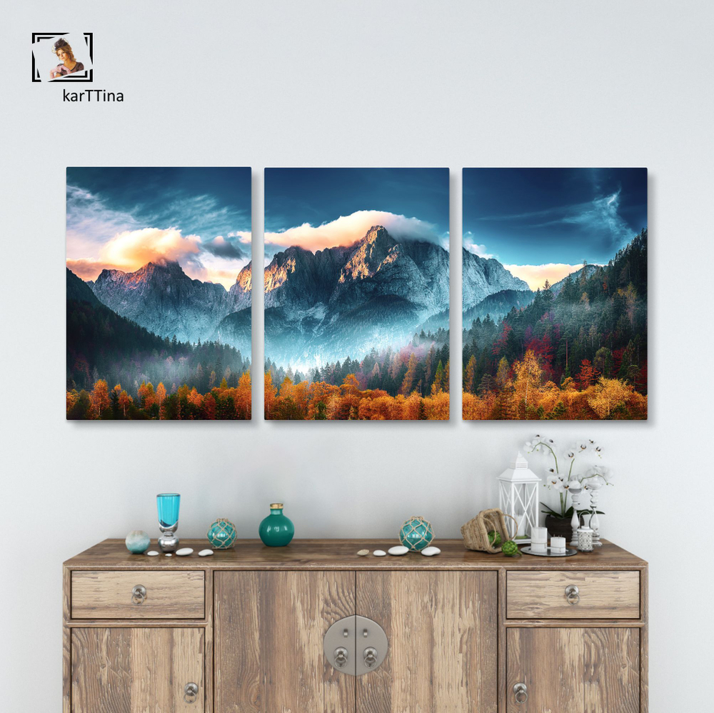 Картина karTTina "ОСЕННЯЯ СВЕЖЕСТЬ", 150 см х 70 см