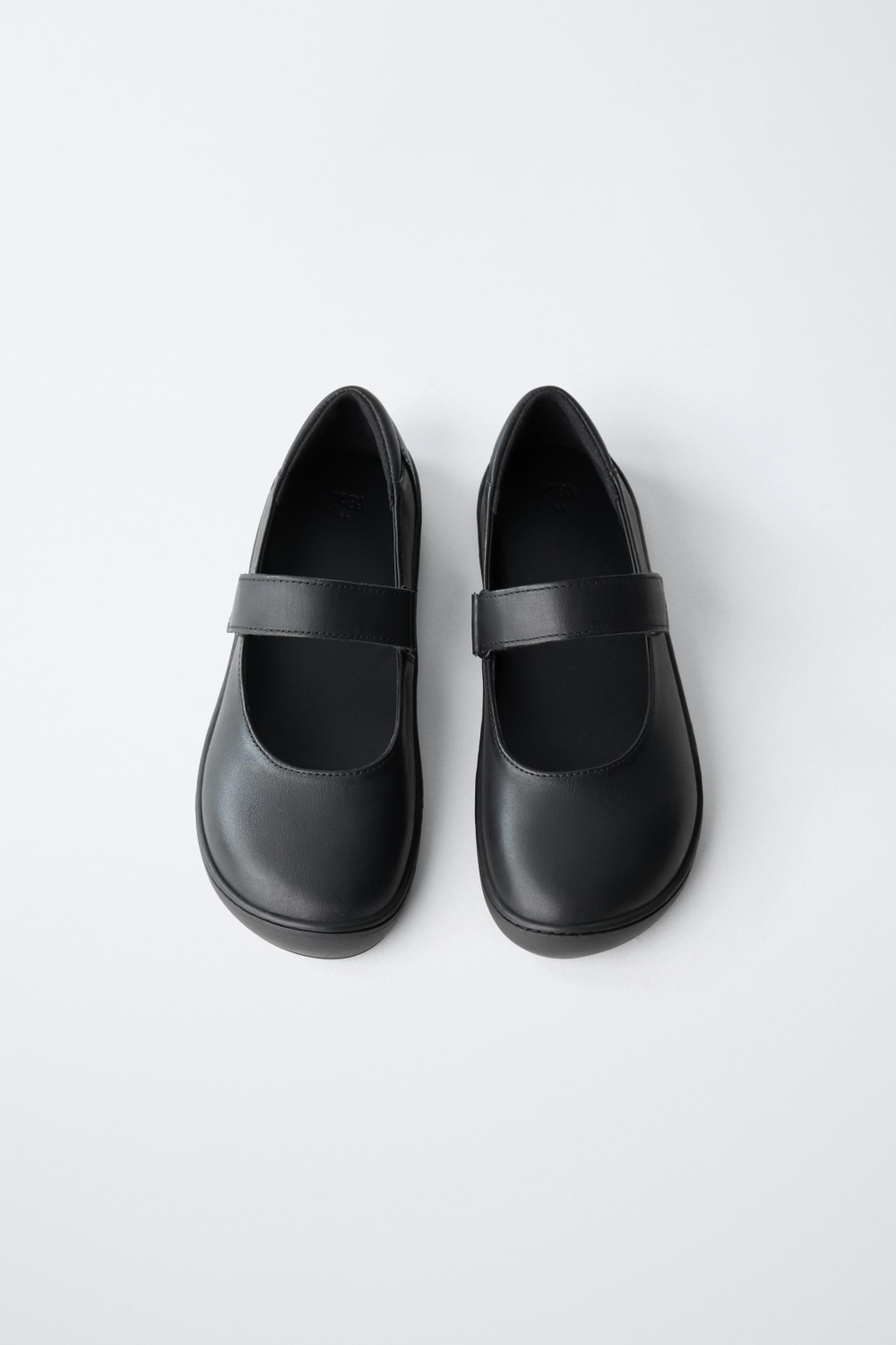 ZARA ШКОЛЬНЫЕ БАЛЕТКИ BAREFOOT, ЧЕРНЫЙ