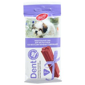 Лакомство TiTBiT Жевательный снек DENT для собак мелких пород со вкусом печени говяжьей